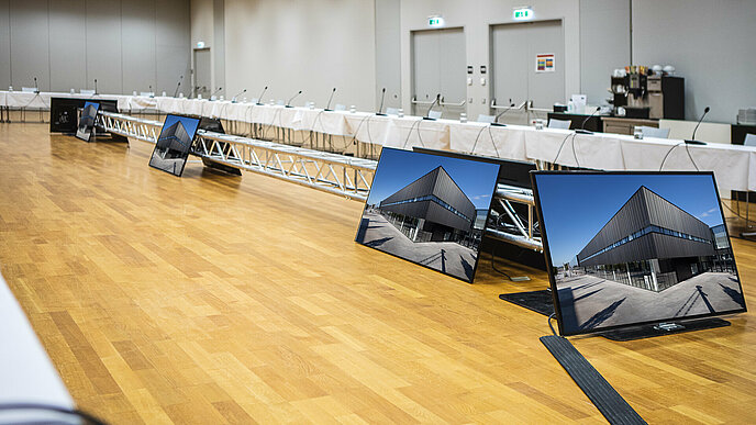 Das technische Equipment ist in jedem Seminarraum im Messezentrum Salzburg verfügbar.
