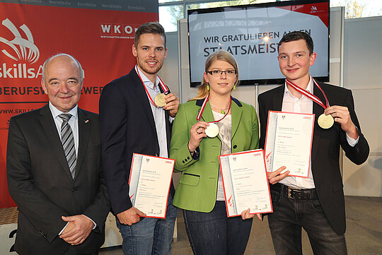 Medaillengewinnern 2016 Ein besonderes Highlight der heurigen „BIM“ waren die Staatsmeisterschaften in 26 Berufen.