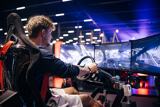 LEVEL UP - The Gaming Festival LEVEL UP - SIM Racer waren sehr gefragt