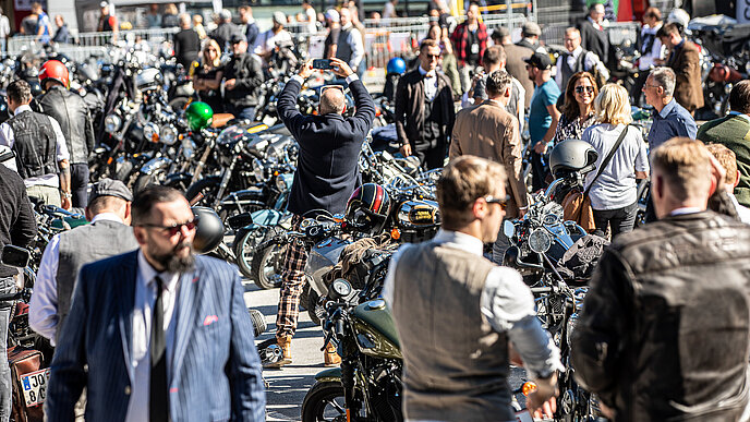 Heiße Gefährten konnte man bei der Bikers World begutachten.