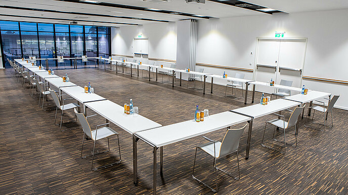 Modernst ausgestattete Seminarräume, welche individuell angepasst werden können.